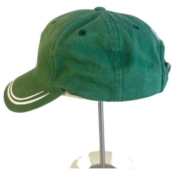 Michigan State University Spartan Hat Adjustable Strapback Green & White Starter - Picture 5 of 7